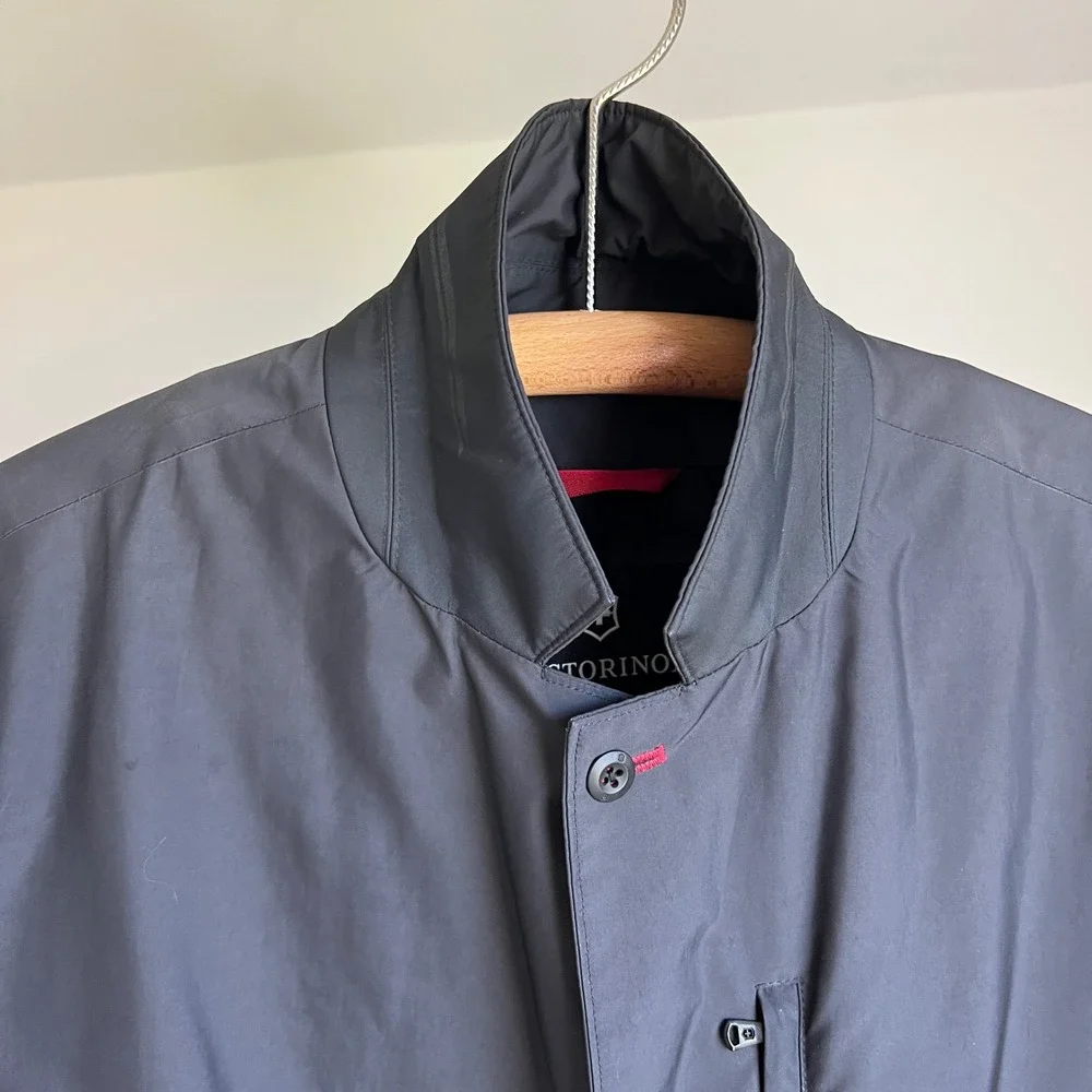 Victorinox Swiss Army Jacket 38 Black Technical Shell Blazer Navigation Blazer